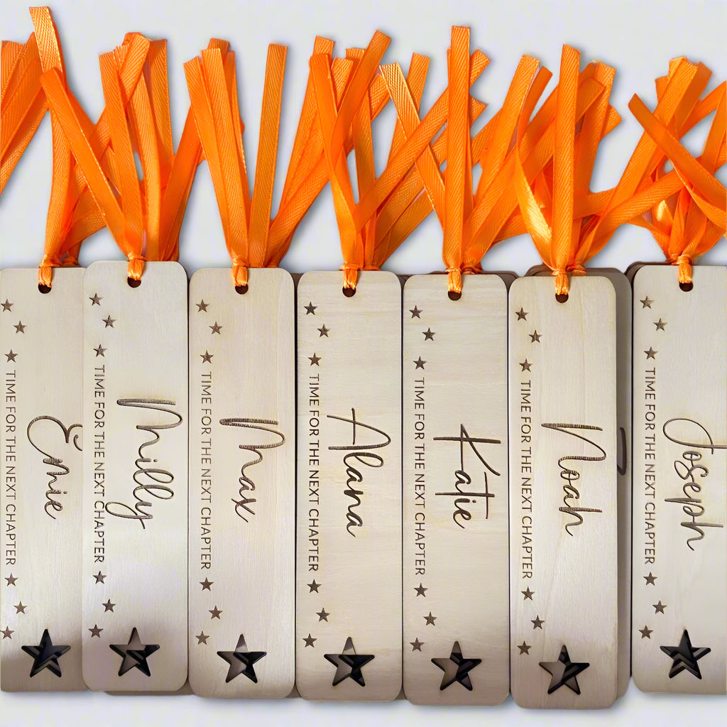 Personalised Wooden Bookmark - Custom Engraved Gift