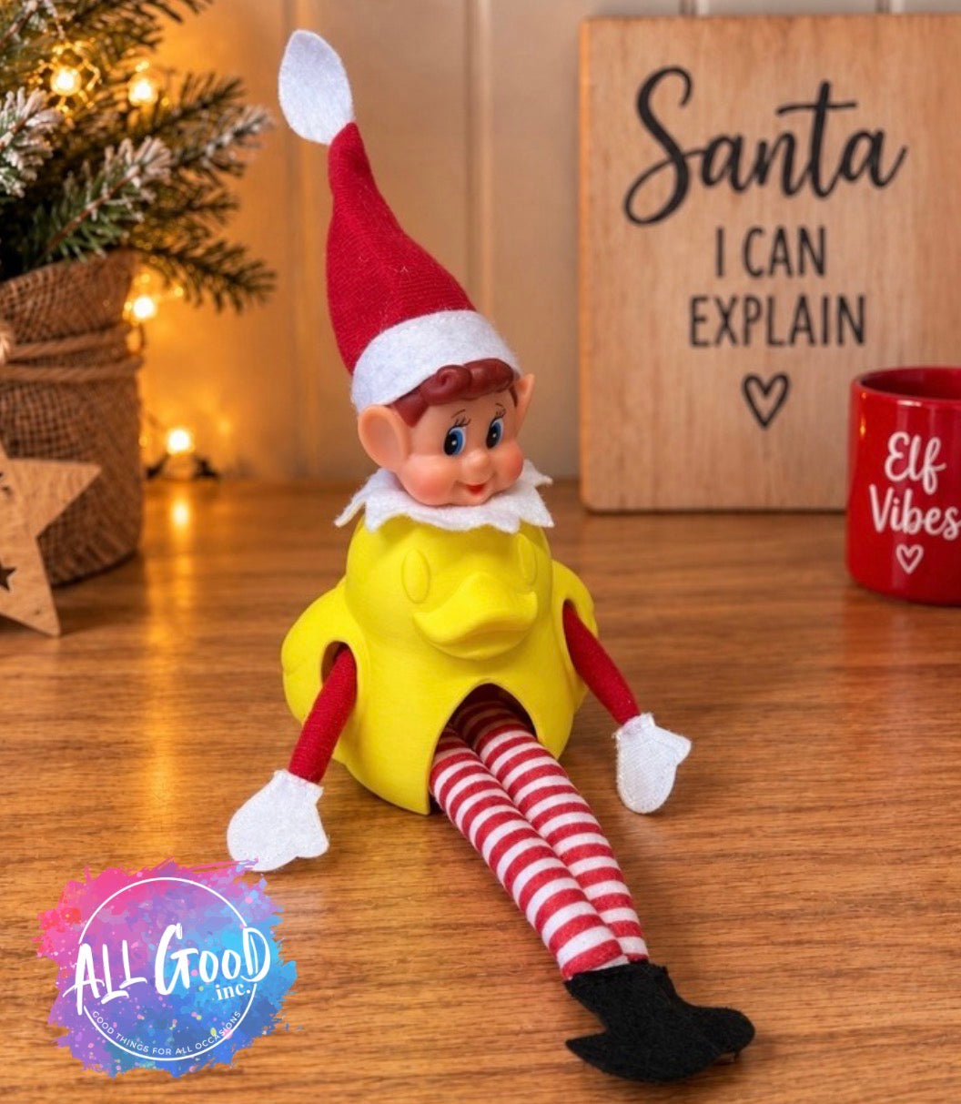 3D Printed Christmas Elf Duck Costume