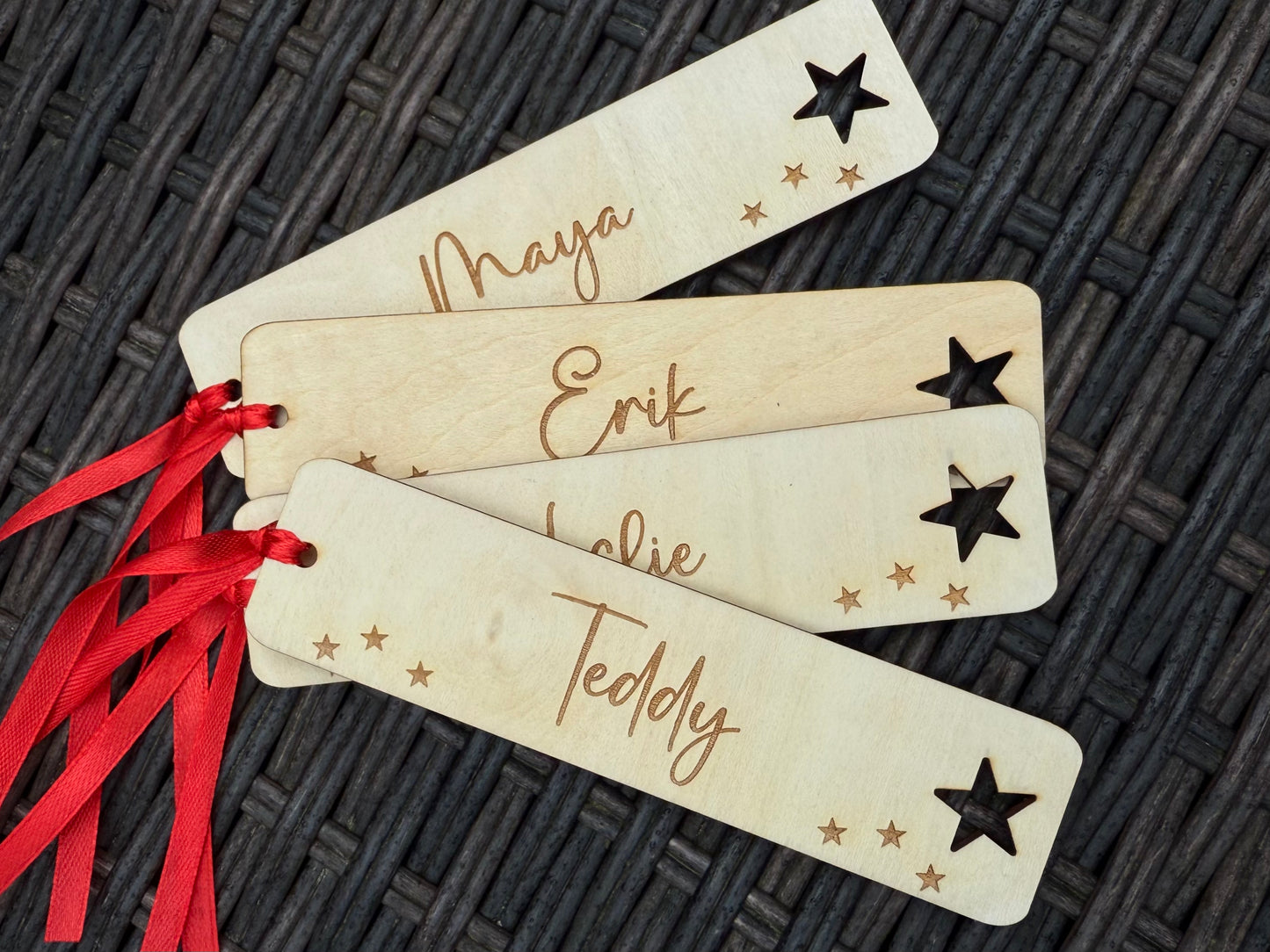 Personalised Wooden Bookmark - Custom Engraved Gift
