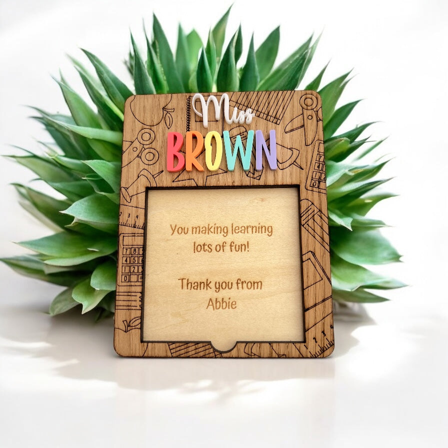 Personalised Post It Note/Sticky Note Holder