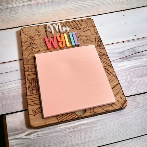 Personalised Post It Note/Sticky Note Holder