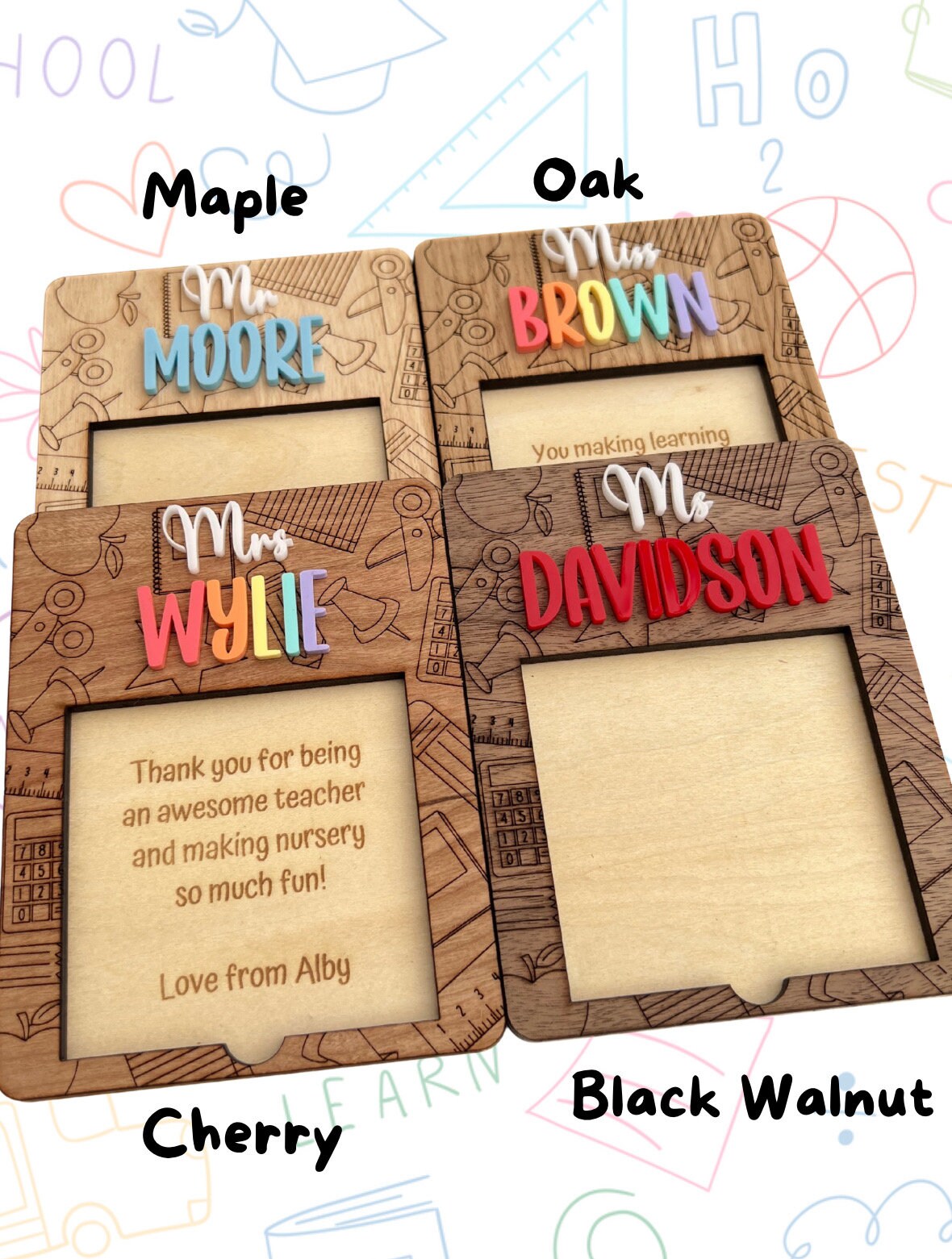 Personalised Post It Note/Sticky Note Holder