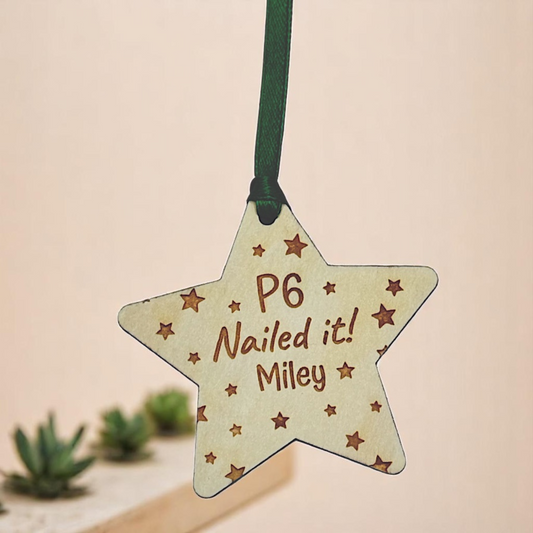 Personalised End of School Star - Custom Graduation Gift