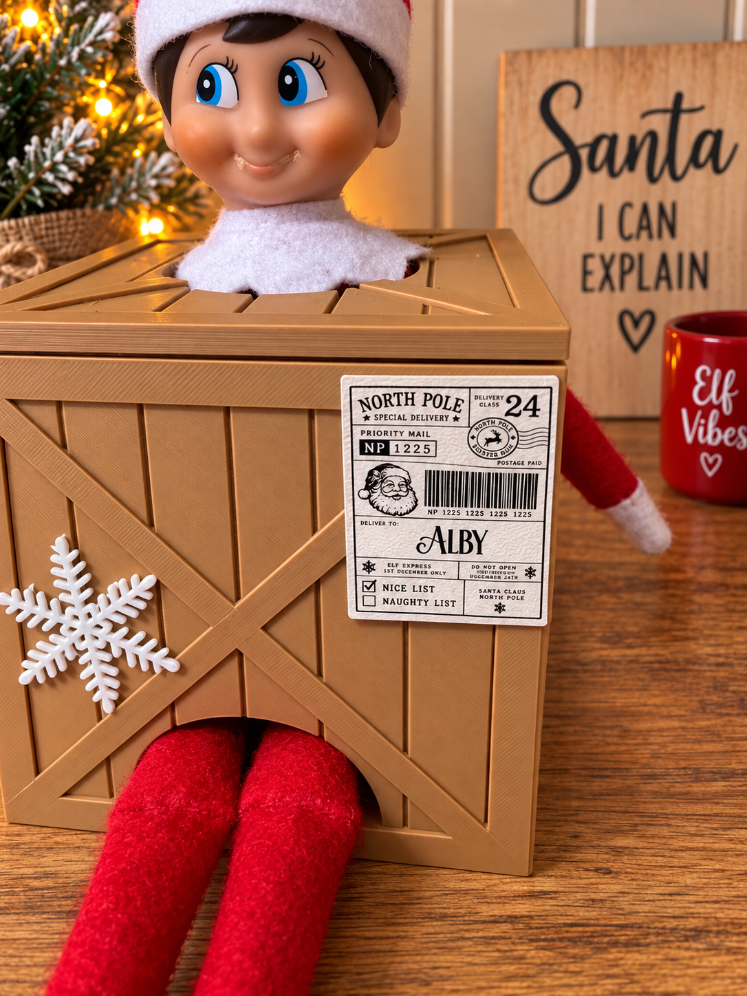 3D Printed Elf Arrival Crate