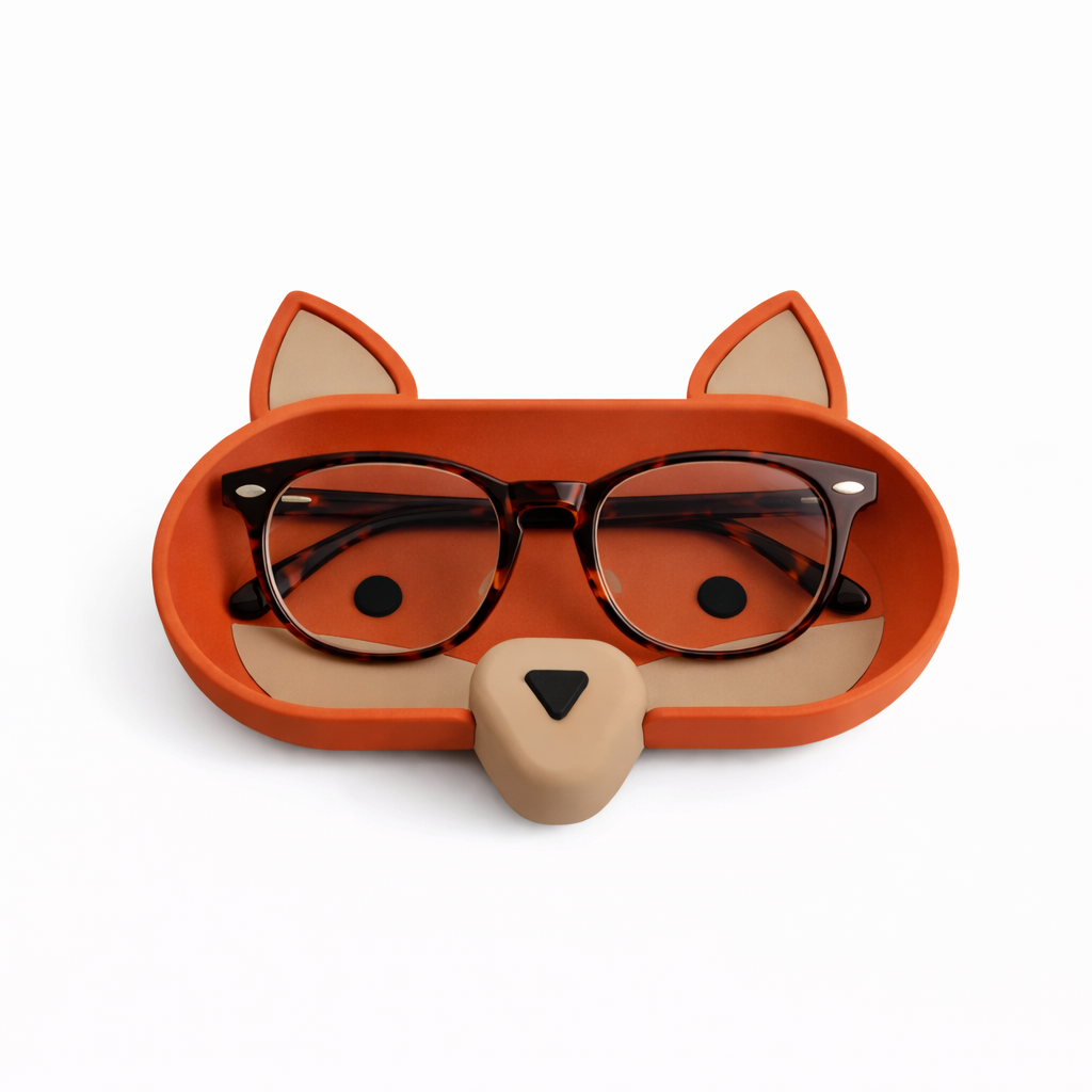 Cute Fox Glasses Tray - 3D Printed Eyeglasses Holder