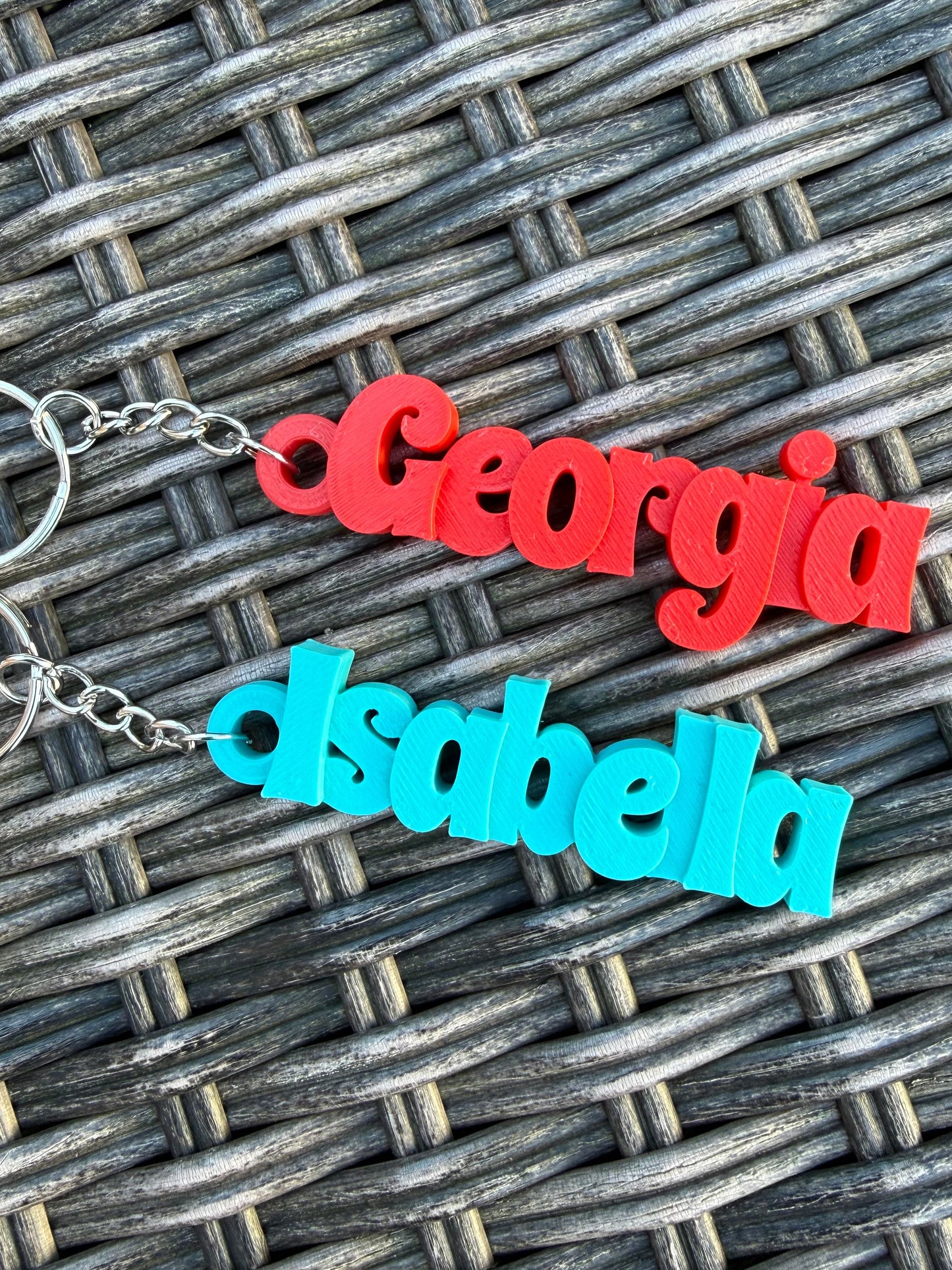 Personalised 3D Printed Name Keychain | Party Bags | School Bags | Class Gifts