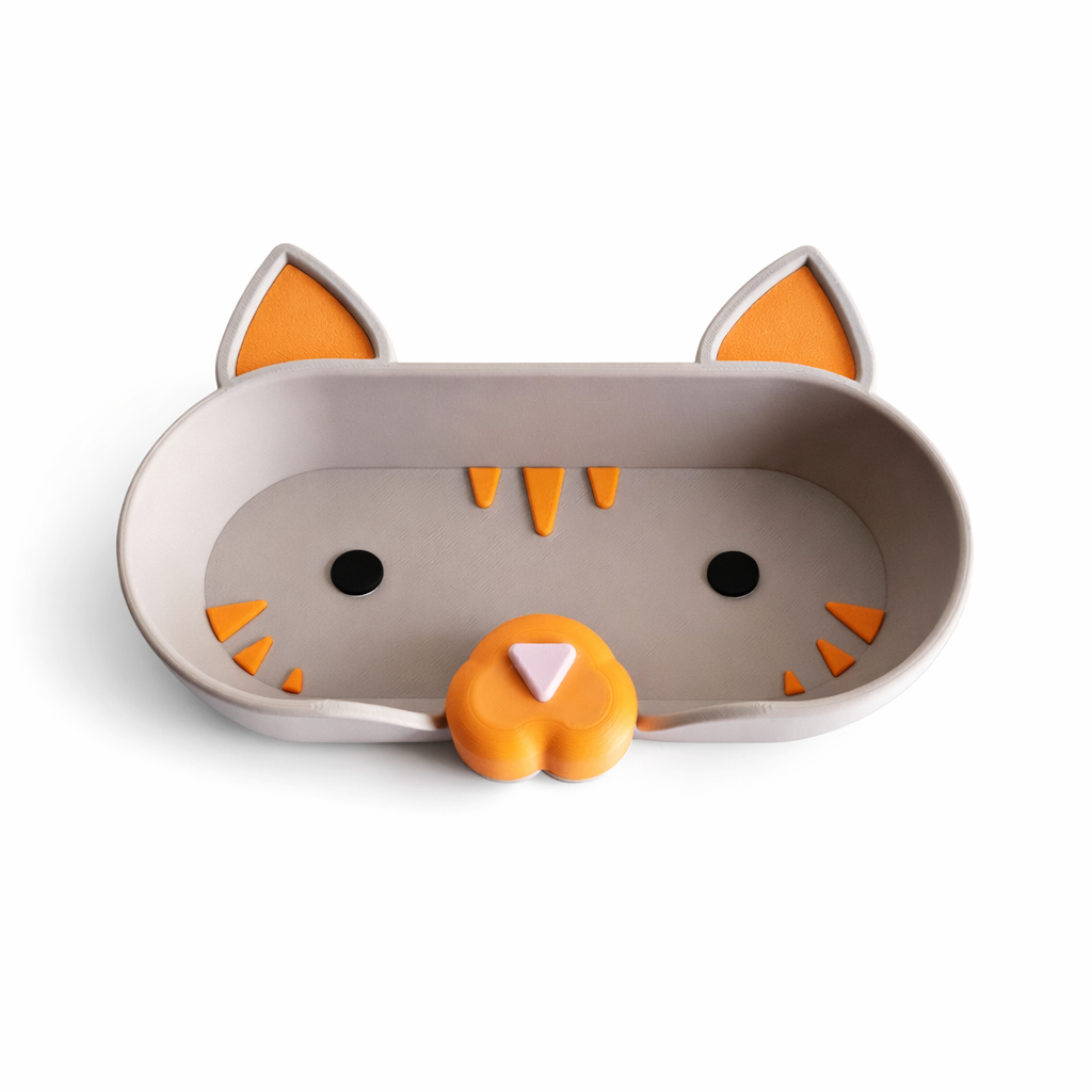Cute Cat Glasses Tray - 3D Printed Eyeglasses Holder