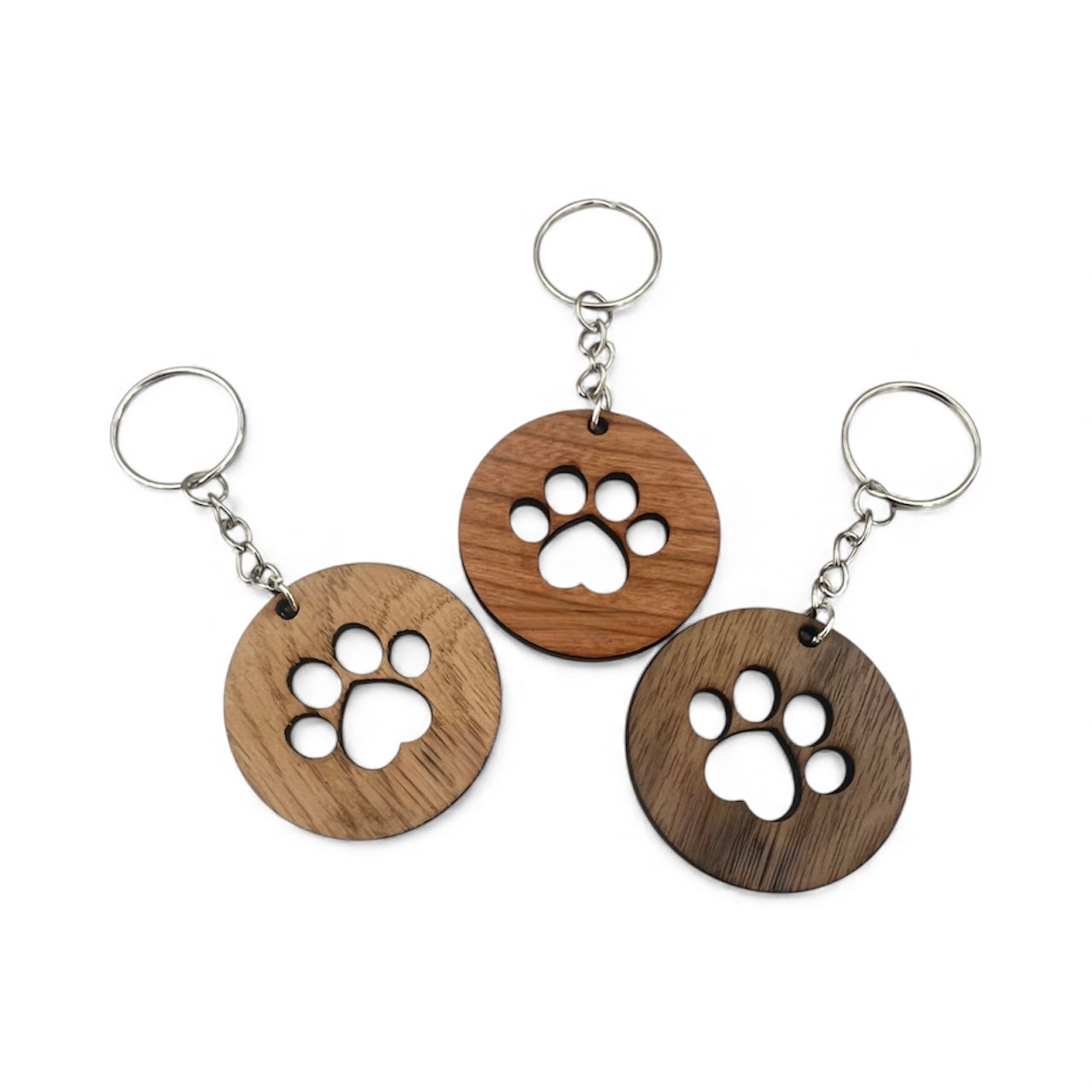 Dog Paw Keyring - Laser cut