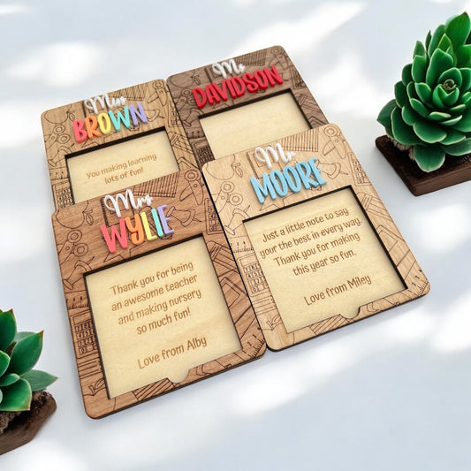 Personalised Post It Note/Sticky Note Holder