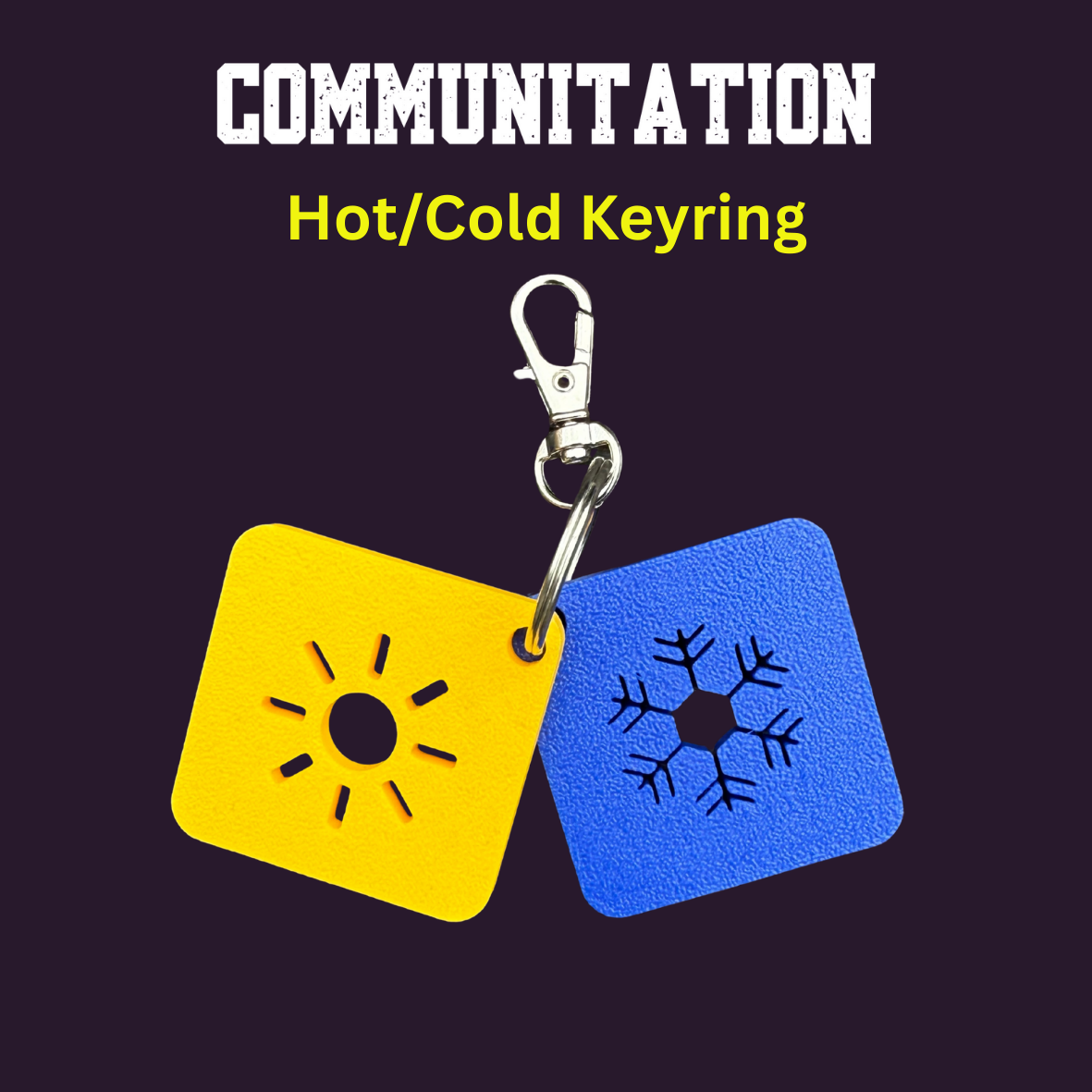 Hot and Cold Communication Keychain - Autism, SEN Classroom Resource
