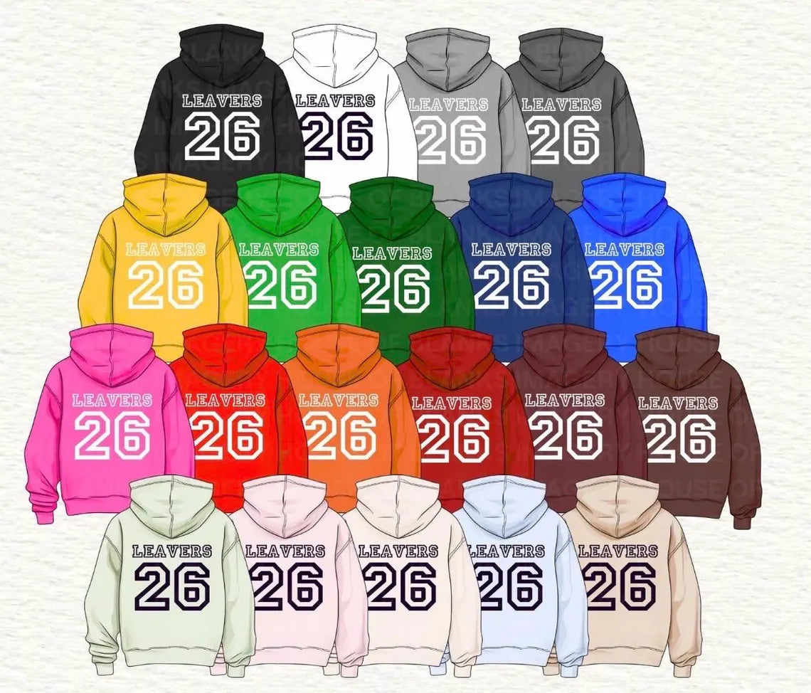 2026 Leavers Hoodie Keyring - UV Colour Print Acrylic Keyrings