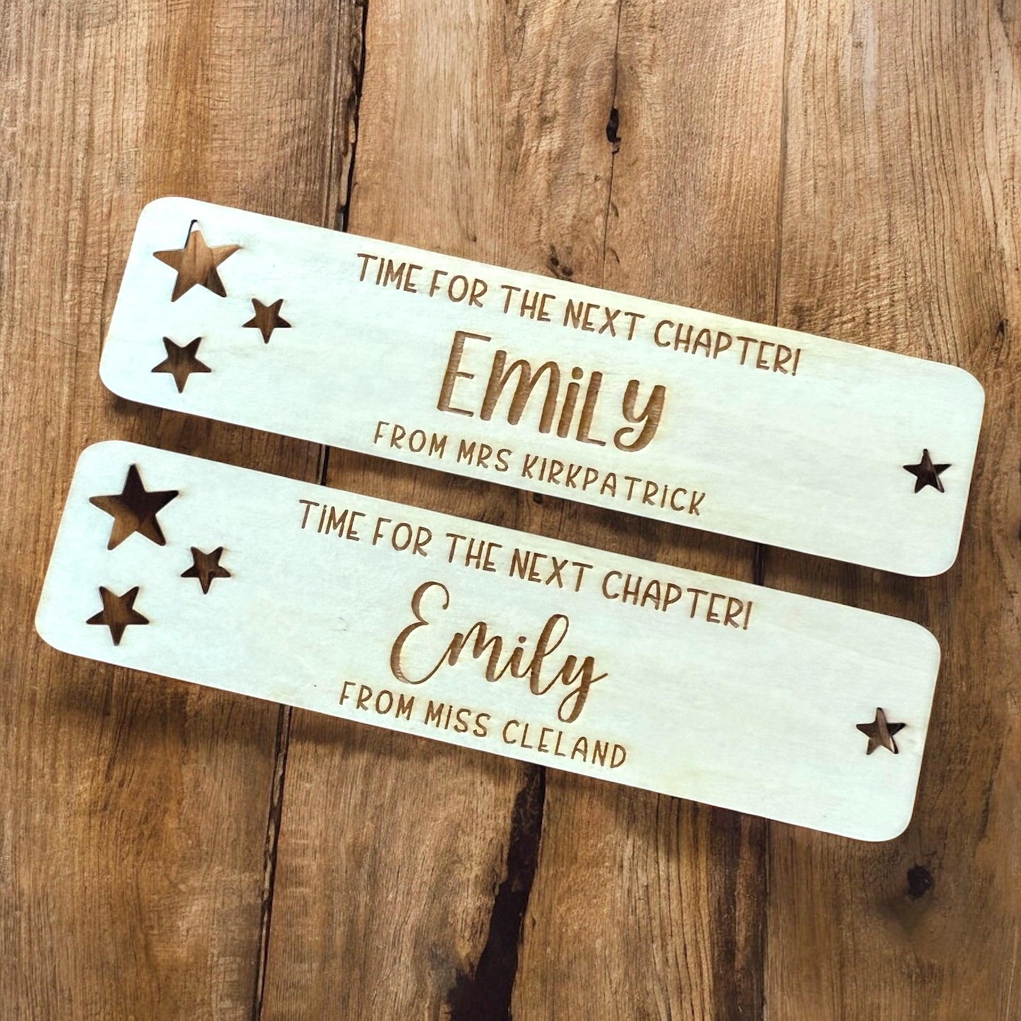 Personalised Wooden Bookmark - Custom Engraved Gift