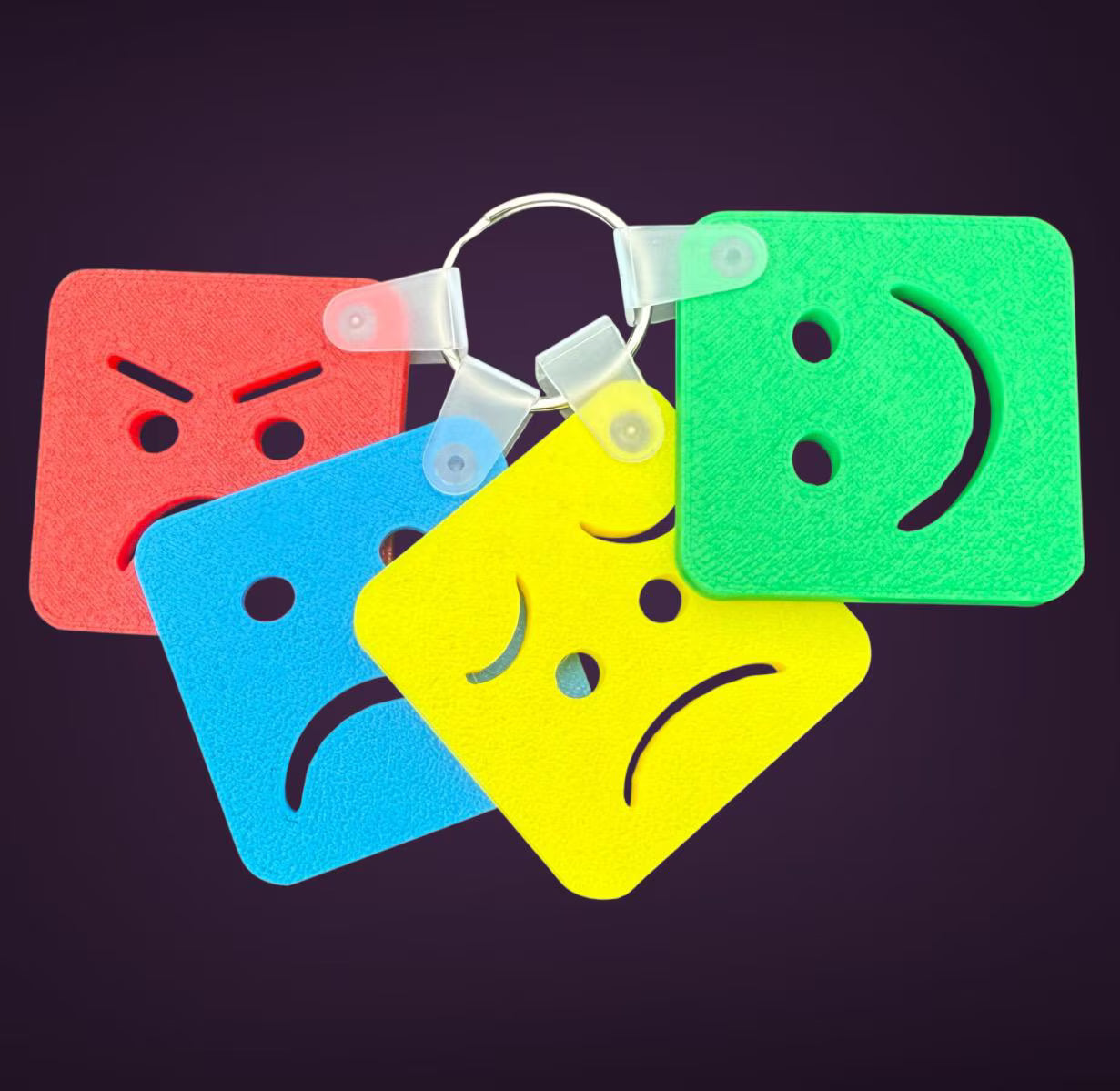 Zones of Regulation Keyring set - Classroom SEN Resource