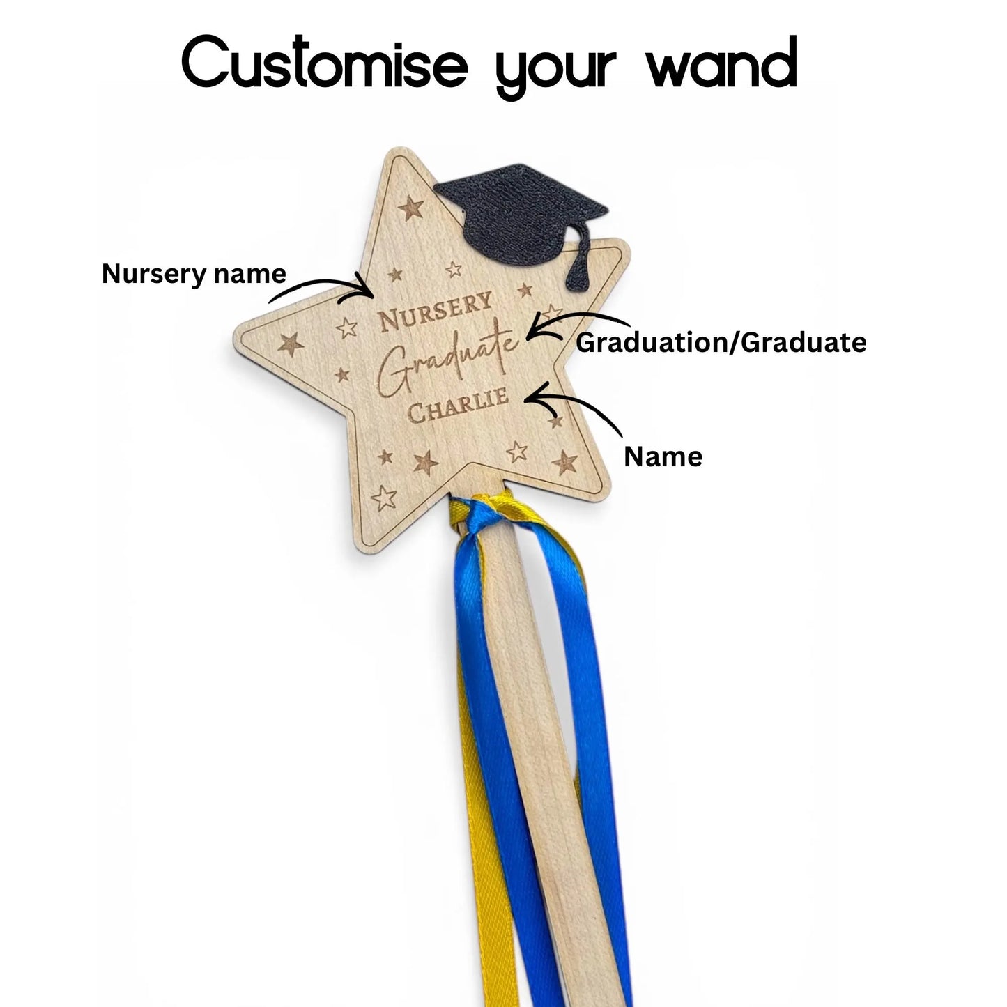 Personalised Graduation Wands